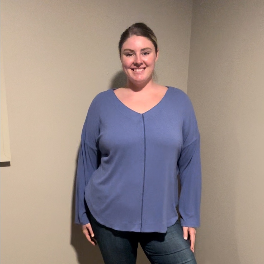 Beautiful, center seam sweater!